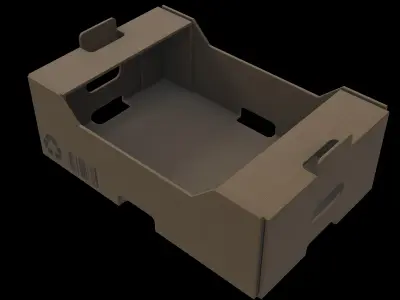 cardboard crate 3D model