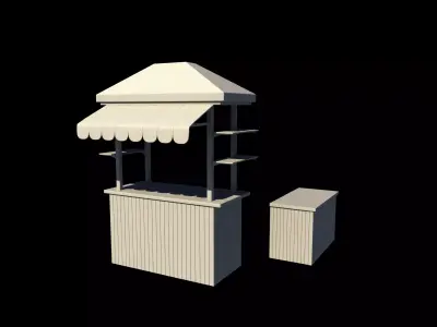  Food Carts 3D model