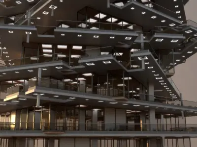 High Rise Building 102 3D model
