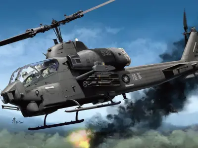 cobra helicopter 3D model