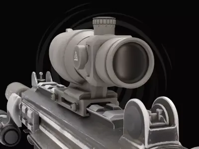 3D ModelKJC Submachine Gun - Tactical SMG 3D model