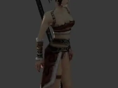Female Barbarian 3D model