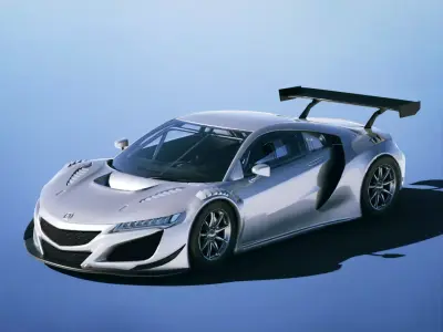 Honda NSX GT3 2019 Low-poly 3D model