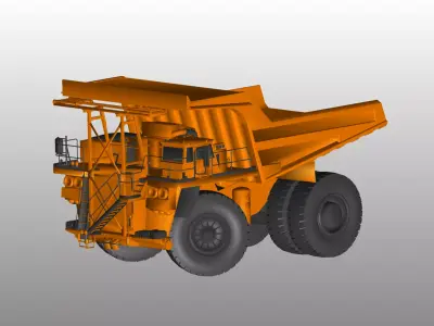 Komatsu Electric Dump Trucks 730E 3D model