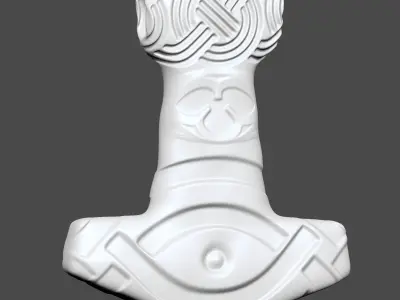 Viking Pendant Design One 3D Printable 3D print model