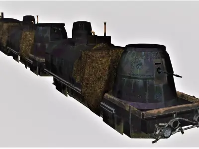 TRAIN - Armoredtrain 3D model