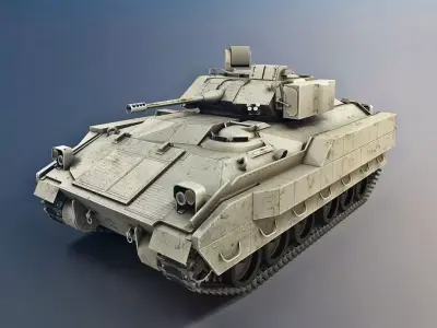 Army Green Tank 3D model