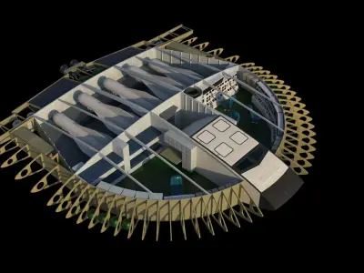 Lenticular Reentry Vehicle 3D model