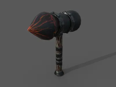 Great Axe - PBR Low-poly 3D model