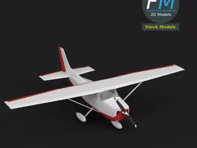 Toy personal use airplane 3D model