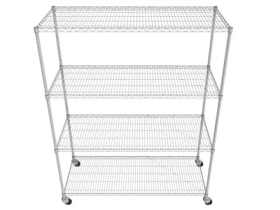 Steel Storage Rack 3D model