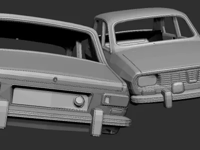 Renault 12 3D print model