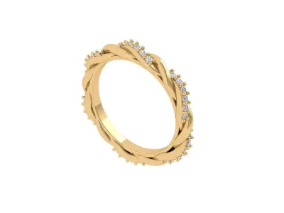 Infinity Wedding Band 3D print model