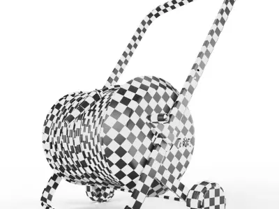 Hose trolley Tasman Black White by ZEE  3D model
