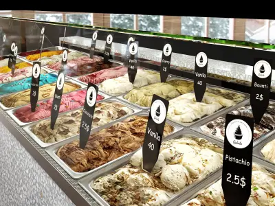 Ice Cream store 3D model purchase