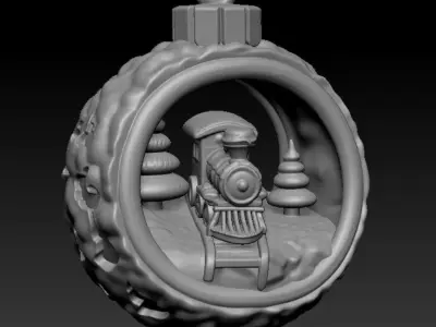 Train Hanging Decor 3D print model