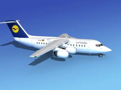 BAe 146-200 Lufthansa 3D model