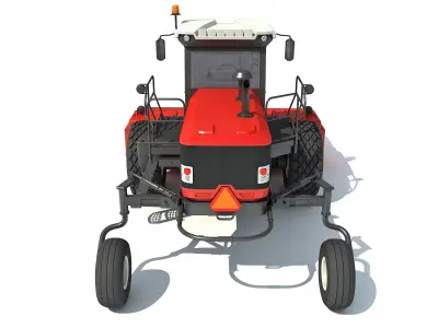 Swather Windrower Combine 3D model