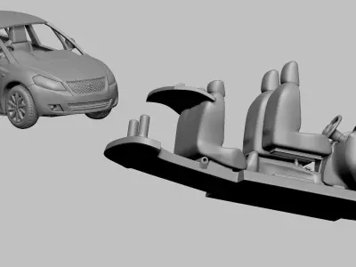 Suzuki Sx4 car 3D print model