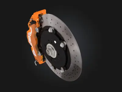 Cobra Brake System  High-Performance Disc Brake Model 3D model