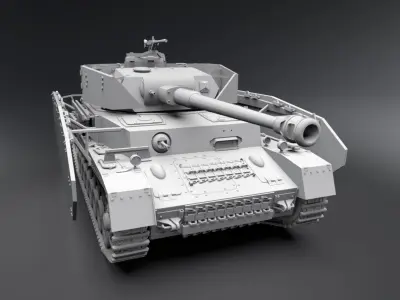 Panzer 4 Scale model 3D print model