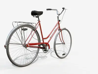 Vintage bicycle 3D model buy