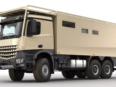Camper Truck 6X6 3D model