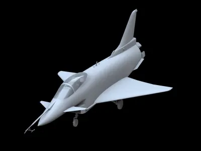 Rockwell-MBB X-31 Free low-poly 3D model