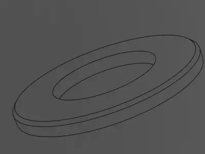 Machine elements   Washers Low-poly 3D model