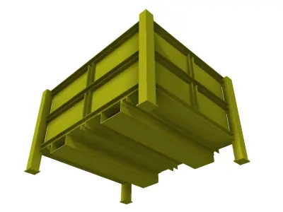 Steel transport case 3D model