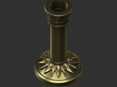 Thai style candle holder 3D print model