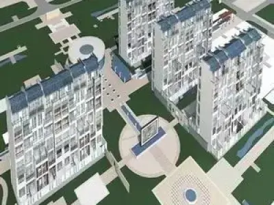 Multi Residential 3D model 43