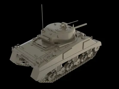 US Army M4 Sherman 3D model