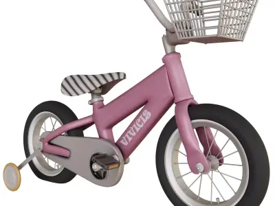 kids bike Low-poly 3D model purchase