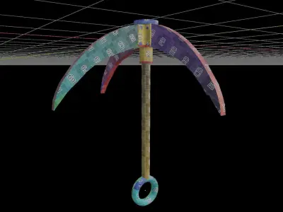 Harpoon Hook Low-poly 3D model