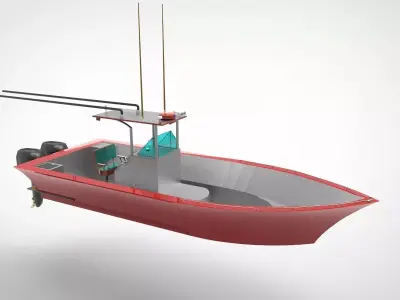 Fishing Boat  3D model purchase