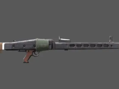 MG42 - German WW2 Weapon Low-poly 3D model
