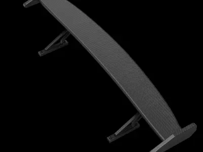Spoiler industrial garage racer tuning 3D model