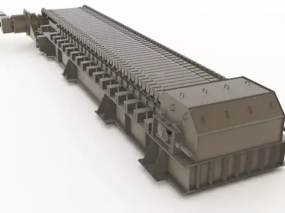 apron feeder 3D Model 3D model