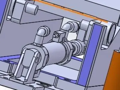 Automatic up and down feeding platform 3D model