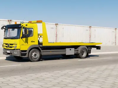Mercedes Tow Truck 3D model purchase