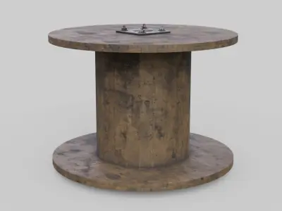 Cable Reel 1 Low-poly 3D model