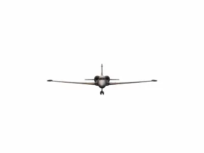 Plane Commercial Jet Flying 3d Model 3D model