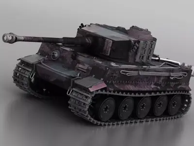 panzerkampfwagen world world war 2 german nazi wehrmacht 3D model