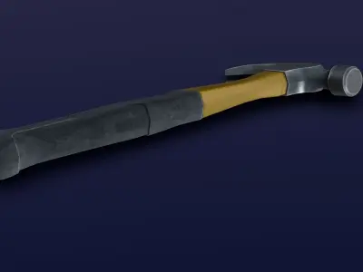 Hammer 3D Model Low-poly 3D model purchase