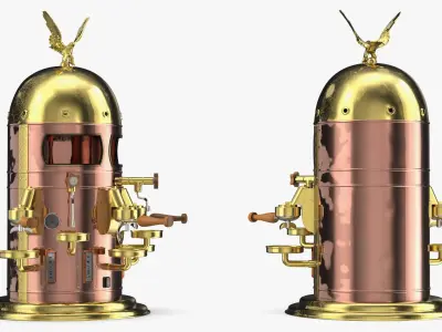  Retro Dome Espresso Machine Bronze 