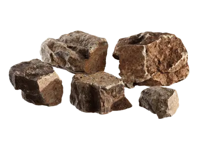  Large Desert Sandstone Rock Models Collection 