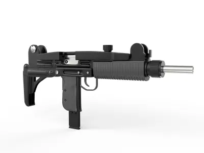 Uzi Q gun 3D model