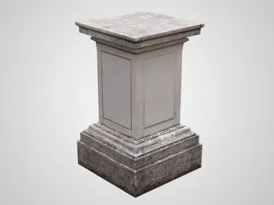 Square Pedestal 3D model