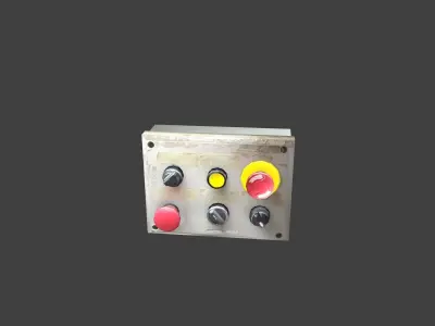 Old panel electric Low-poly 3D model